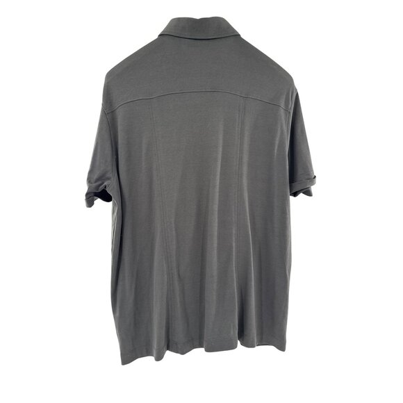Murano Liquid Luxury Mens Gray Button-Down Shirt‎ XL - Picture 2 of 7